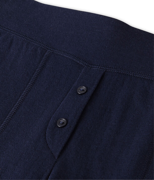 Pantaloni donna stile cale&ccedil;on in tubique extra leggero blu