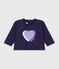 T-shirt a maniche lunghe in cotone tinta unita neonato SOIR