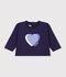 T-shirt a maniche lunghe in cotone tinta unita neonato SOIR
