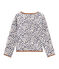 Cardigan per bambina grigio BELUGA/bianco MULTICO