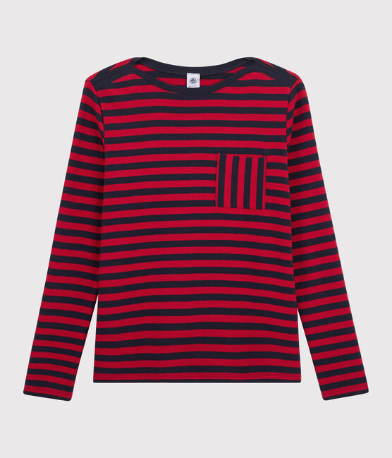 T-shirt a righe Donna blu SMOKING/rosso TERKUIT