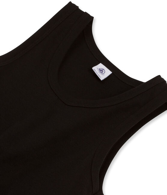 Canottiera donna a tinta unita nero NOIR
