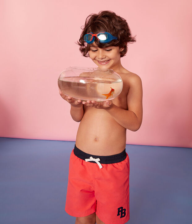 Short da spiaggia bambino rosa