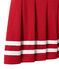 Gonna bambina con bretelle rimovibili rosso TERKUIT