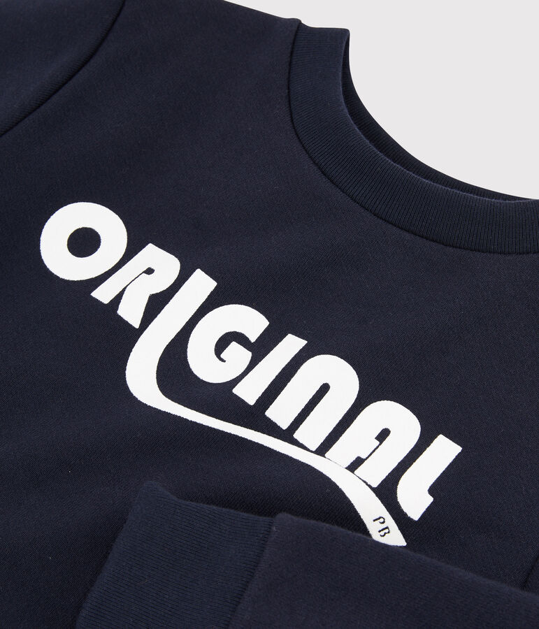 Felpa bambino blu SMOKING