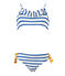 Costume da bagno bambina 2 pezzi bianco MARSHMALLOW/blu PERSE