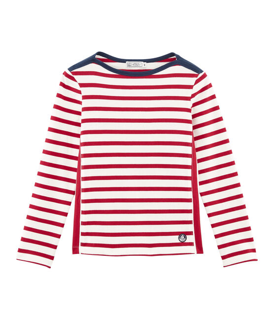 Marinière donna rosso TERKUIT/bianco MARSHMALLOW