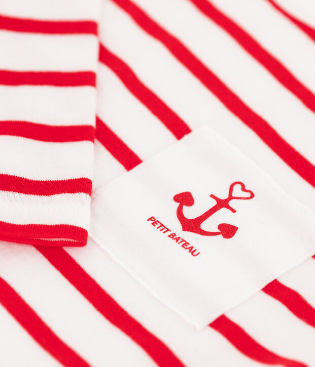 Body marini&egrave;re beb&egrave; femmina/maschio bianco/rosso