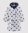 Accappatoio bambino in spugna bianco MARSHMALLOW/blu MEDIEVAL