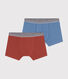 Confezione da 2 boxer in cotone ed elastan junior
