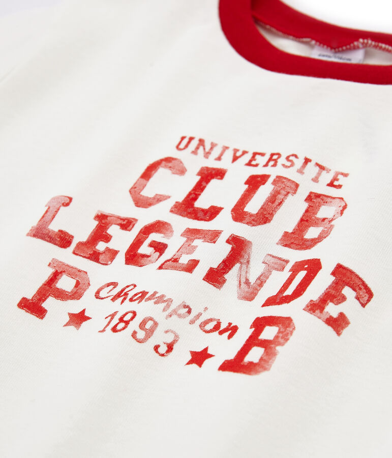 T-shirt bambino bianco MARSHMALLOW