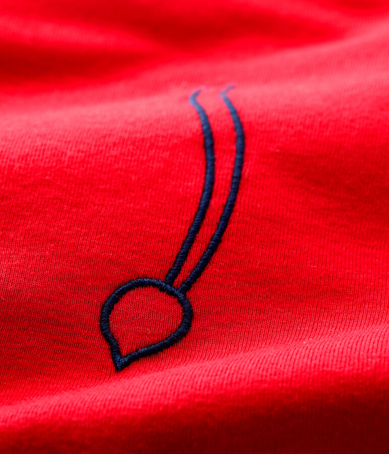 Tutina lunga di cotone unisex per neonati rosso