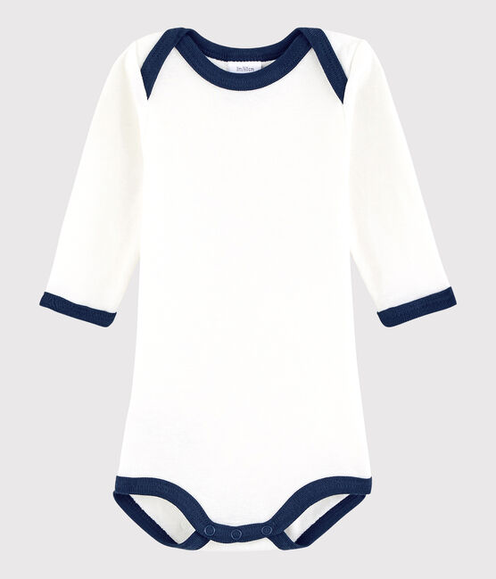 Body manica lunga bebè unisex bianco MARSHMALLOW