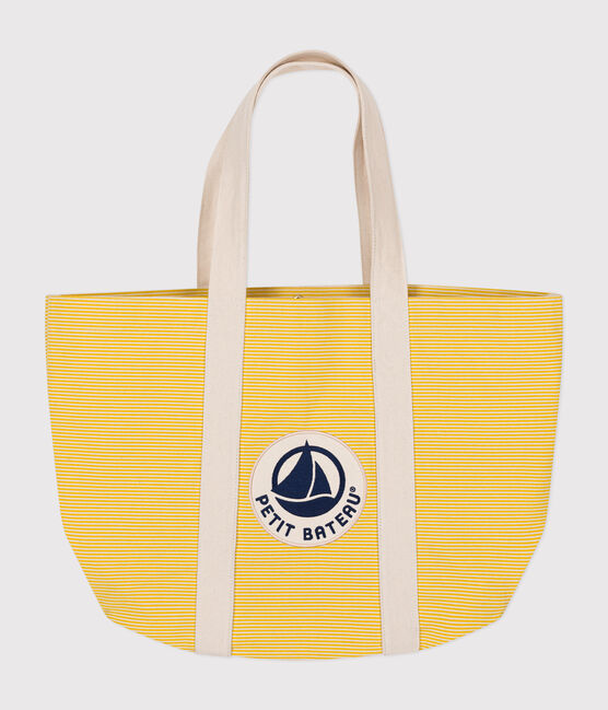 Borsa da mare in cotone tinta unita giallo NECTAR/ AVALANCHE