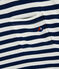 T-shirt uomo a righe bicolore blu MEDIEVAL/bianco MARSHMALLOW