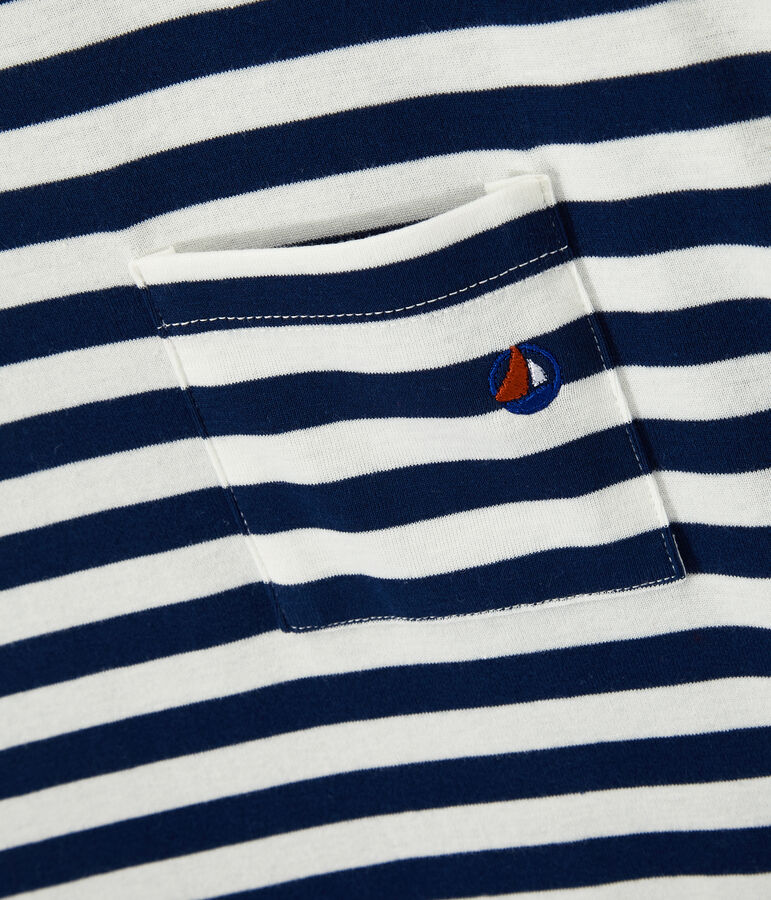 T-shirt uomo a righe bicolore blu/bianco