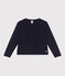 Cardigan in cotone tinta unita bambino blu SMOKING