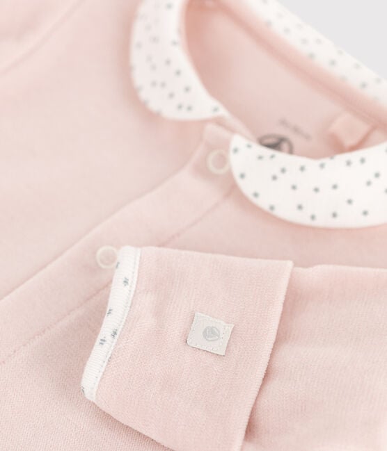 Tutina pigiama in ciniglia per neonati rosa SALINE