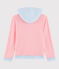 Felpa con cappuccio in cotone a righe Donna rosa GRETEL/bianco MARSHMALLOW