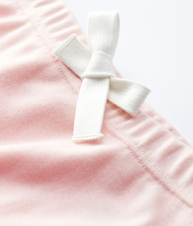Shorts per  beb&egrave; in cotone rosa