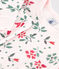 Pigiama molto aderente in cotone a fiori bambina rosa FLEUR/bianco MULTICO