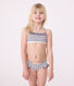Costume da bagno a 2 pezzi a righe bambina