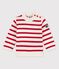 Pull in jersey bebè bianco MARSHMALLOW/rosso TERKUIT