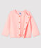 Cardigan bebè femmina in tubique rosa MINOIS