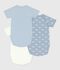 Set di body incrociati a maniche corte in cotone fantasia neonato multicolore