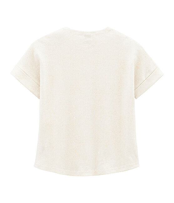 T-shirt a maniche corte bambina bianco MARSHMALLOW/rosa COPPER