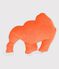 Peluche gorilla arancione arancione OURSIN