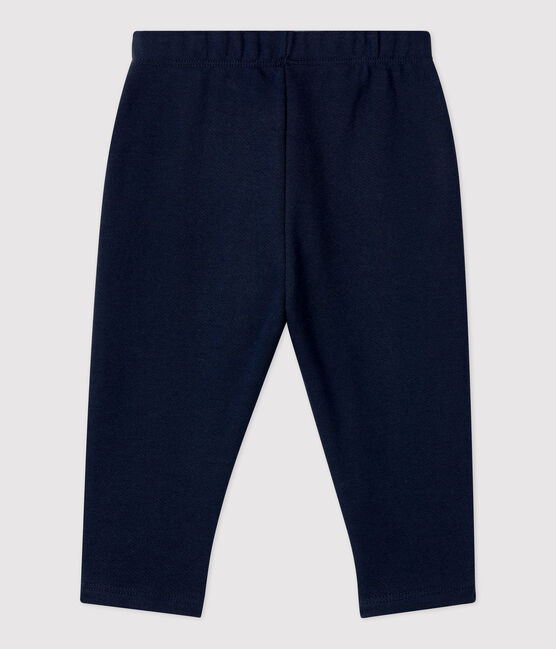 Pantaloni bebè in tessuto felpato  blu SMOKING