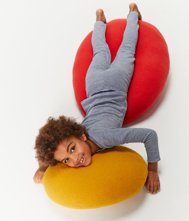 Pigiama bambino in spugna bouclette grattata, super calda blu MAJOR/grigio SUBWAY