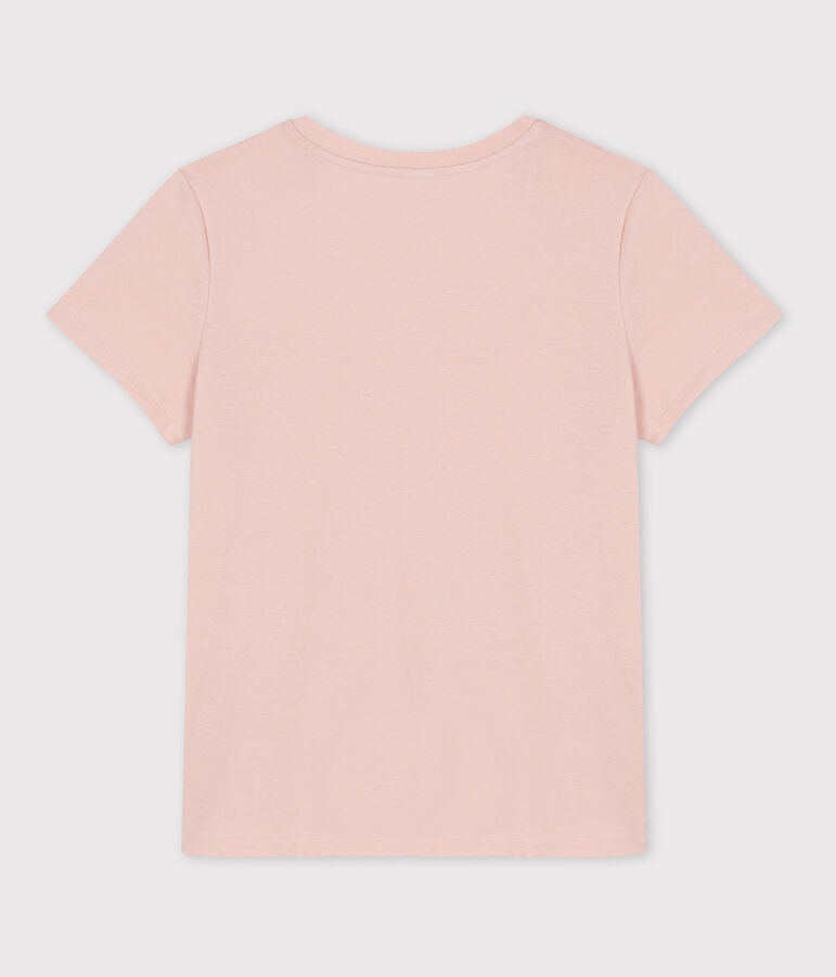 T-shirt LE CLASSIQUE girocollo in cotone Donna rosa SALINE