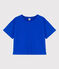 T-shirt LE BOXY in cotone donna blu PERSE