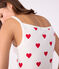 Nuisette in cotone Donna bianco MARSHMALLOW/rosso TERKUIT