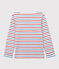Marinière in cotone Donna bianco MARSHMALLOW/rosso BRASIER/blu PEPS