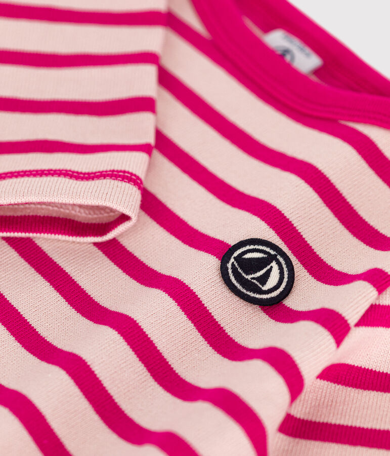 Marini&egrave;re bambino in cotone spesso rosa/rosa