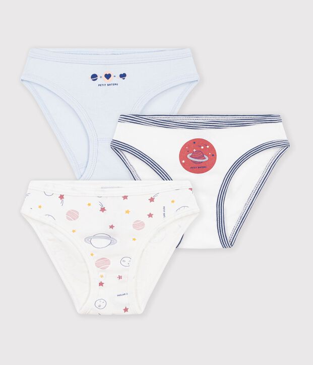 Lot de 3 culottes en coton multicolore