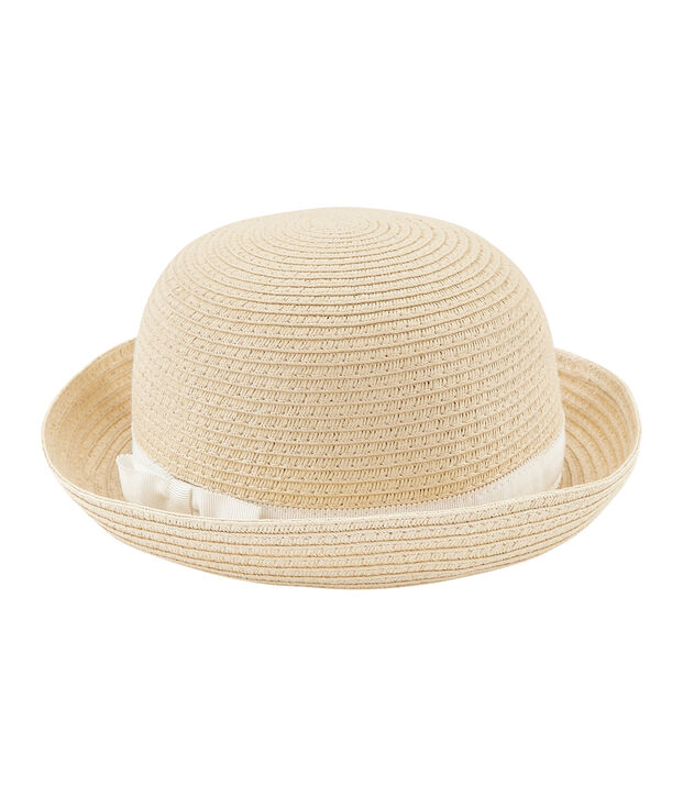 Cappello di paglia bambina rosa