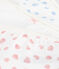 Set di shorty in cotone con stampa a cuori bambina variante 1