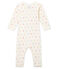 Body lungo in costina da neonata bianco MARSHMALLOW/bianco MULTICO