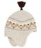 Cappellino in tricot jacquard bebé maschio beige CREAMY CHINE