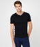 T-shirt maniche corte scollo a V uomo nero NOIR