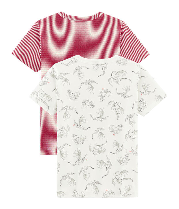 Duo t-shirt bambino maniche corte multicolore