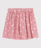 Gonna in cotone a fiori bambina rosa CHARME/bianco MARSHMALLOW