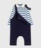 Set regalo con salopette e body in cotone neonato variante 1