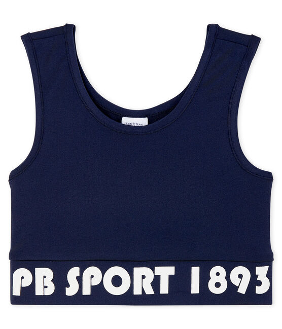 Brassière sportiva bambina blu SMOKING