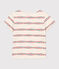 T-shirt a maniche corte in cotone bambina bianco AVALANCHE/ MULTICO