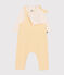 Set completo di salopette e body in cotone per neonato giallo AVALANCHE/bianco DAISY